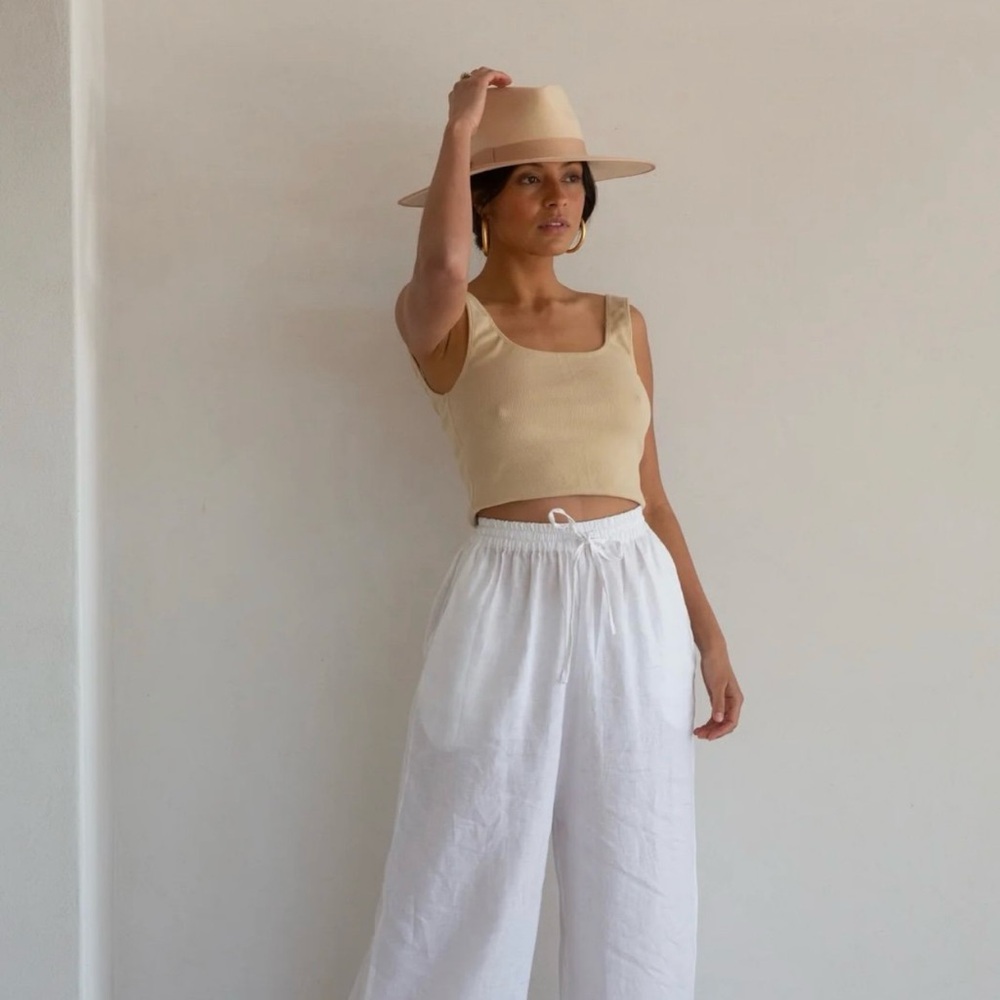 BAHHGOOSE SIGNATURE ROE RIBBED TOP